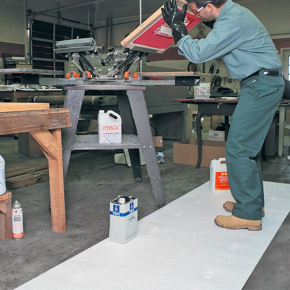 PIG Oil-Only Absorbent Mat Roll | Absorbs 20.1 gal per roll | 30" W x 150' L | MAT462
