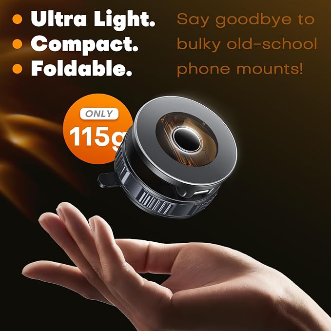Magnetic Phone Holder for Car [98+ LB Strongest Suction & 2800gf Strongest Magnetic] 360° Adjustable Car Phone Holder for Magsafe Phone Holders for Your Car for iPhone 17 Pro Max 16 15 14 13 12 Plus