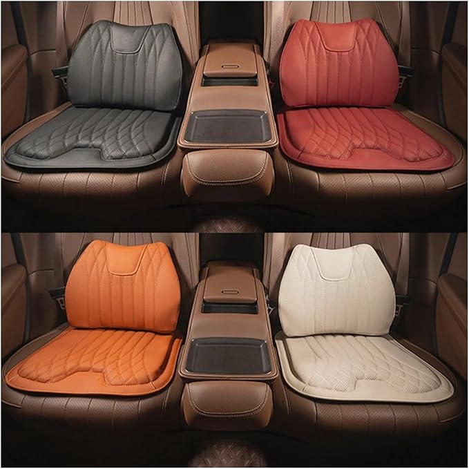 F Car Seat Cushion for BMW All Model I3 I4 I8 X1 X2 X3 X4 X5 X5M X6 X7 Z4 Car Lumbar Support Pillow Auto Seat Waist Back Cushion Y (Color : Black A)