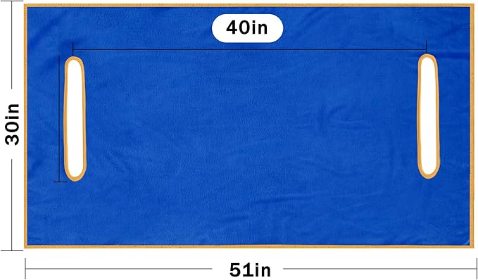 Golf Cart Seat Covers, Breathable Golf Cart Seat Towel Blanket, Keeps Seats Dry & Comfortable in All Weather, Universal 51"x30" for EZGO, Yamaha, Club Car and More 2/4-seats Cart, Blue