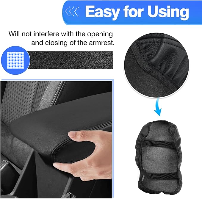 Autorder Center Console Cover for 2025 2026 Forester Accessories Armrest Cover Anti-Scratch Middle Console Pad Leather Armrest Protector