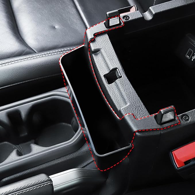 4PCS Center Console Organizer Storage Box Fits 2018-2023 for Jeep Wrangler JL JLU & Gladiator JT Gear Shift Console Tray Organizer, Hanging Armrest Storage Box, Co-Pilot Organizer