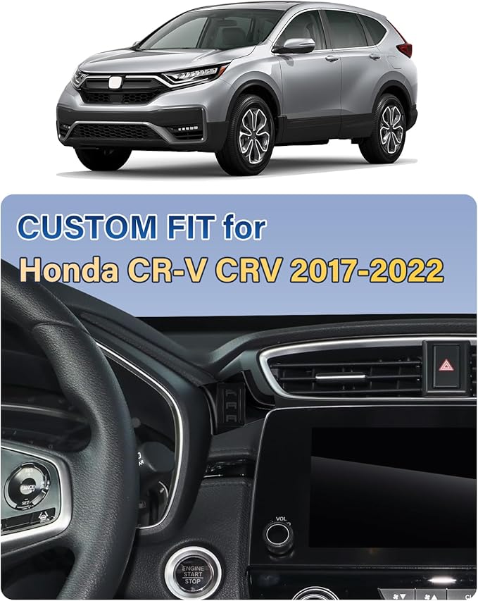 SKYLOTEC Car Phone Holder for Honda CR-V CRV 2017 2018 2019 2020 2021 2022 Accessories Automobile Cradles Phone Mount, Cell Phone Base Not Block Air Vent (Universal Holder)