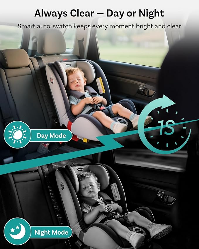 OTTOCAST Cabin Care Car Adapter with Baby Car Camera, Wireless CarPlay Display on CarScreen 2026, Plug-and-Play 1080P HD Rear Seat Baby Monitor, Split Screen Navigation, for Parents & Pet Owners