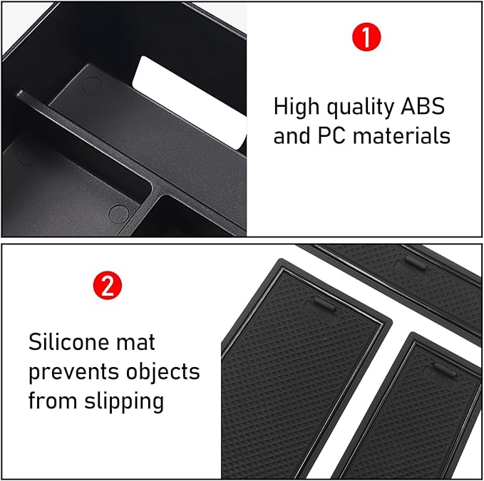 Jaronx Compatible with BMW X5 G05/ X6 G06/ X7 G07 Center Console Organizer, Console Organizer Tray Storage Compatible with BMW X5 G05/ X7 G07 2019-2026, X6 G06 2020-2026