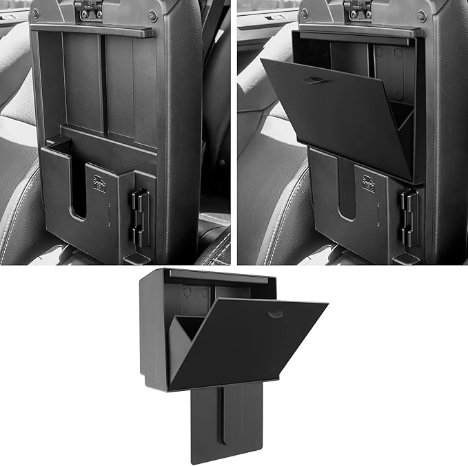 Hellet Hidden Storage Box Compatible with Toyota 2010-2020 2021 2022 2023 2024 4Runner Interior Accessories Center Console Organizer