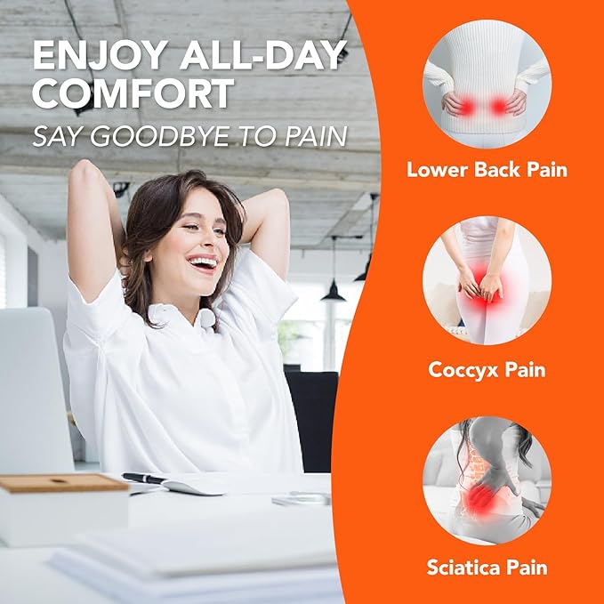 Car Seat Cushion, Comfort Memory Foam Car Cushions for Driving (Gray)