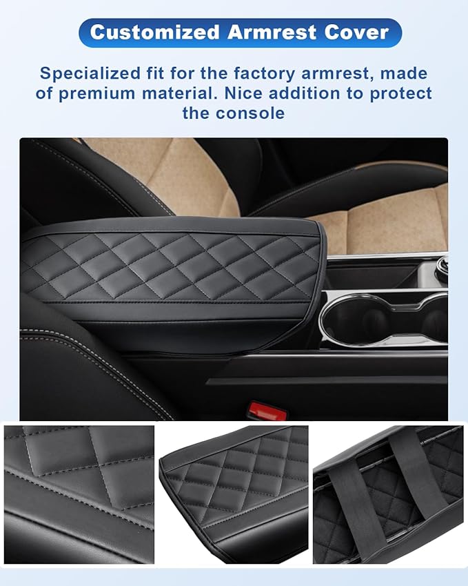 CDEFG for 2025 2026 Chevy Equinox Center Console Cover for 2025 2026 Chevrolet Equinox (LT/RS/ACTIV) Accessories Arm Rest Cover Equinox 2025 2026 Armrest Cover Cushion Pad