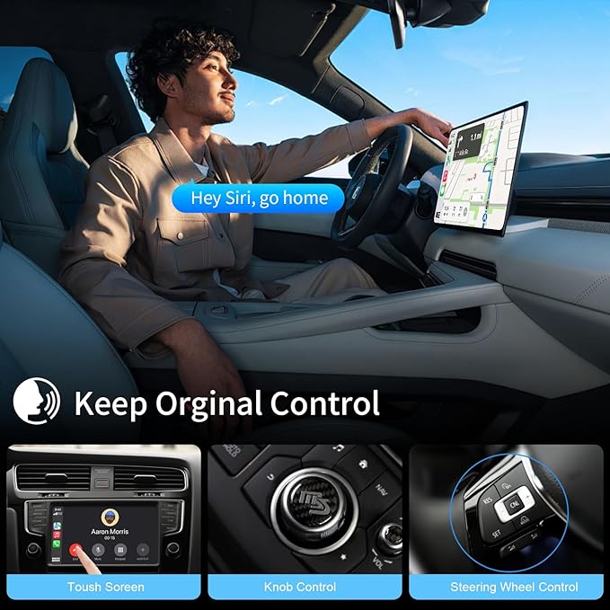 Magic Box 3.0 Support YouTube/Netflix, 2025 Upgraded 4 in 1 Wireless CarPlay Adapter, Smart Netflix carplay Adapter Ai Box, Car Video Box
