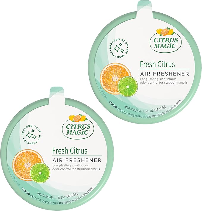 Citrus Magic 2-Pack Solid Air Freshener, 8-Ounce, Citrus