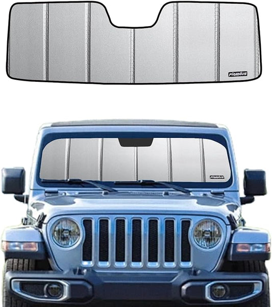 Windshield Sunshade for Jeep Wrangler 2011-2017, Wrangler JK 2018 Front Window Shade- Safeguard