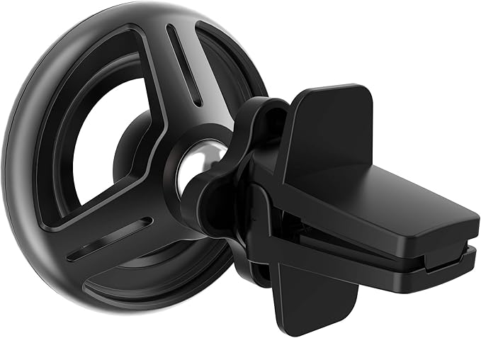 SWITCHEASY Magnetic Car Phone Holder - MagMount, Universal 360° Rotation Strong Magnet Car Phone Mount for Dashboard Compatible with Phone 15/14/13/12/11, Samsung - Bracket Type, Black