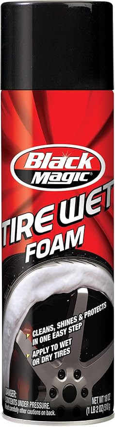 Black Magic (800002220-6PK) Tire Wet Foam - 18 oz., (Pack of 6)