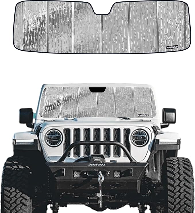 Windshield Sunshade for Jeep Wrangler 2007-2010 Front Window Shade - AstraGuard