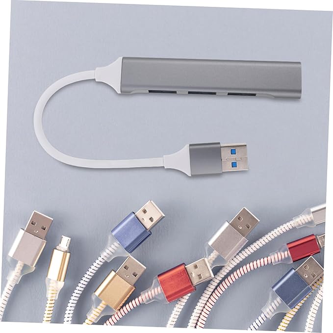 TEHAUX USB Hub Splitter Laptop USB Expander Charging for Desktop Car Gaming Travel Accessories