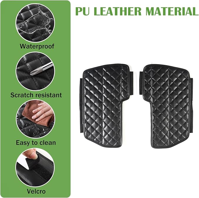 Center Console Armrest Cover Protector Pad Compatible with Toyota Tundra Sequoia 2022-2025 Leather Car Console Armrest Seat Cushion Waterproof Armrest Cushion Lid Interior Accessories (Style D)
