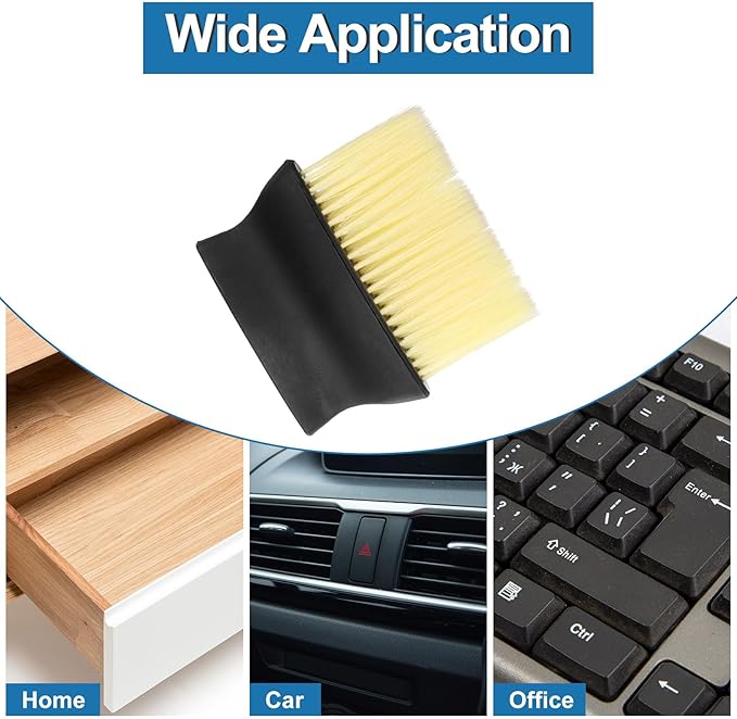 HARFINGTON Auto Interior Dust Brush Car Cleaning Brush Duster Soft Bristles Car Detailing Brushes for Auto Dashboard Air Conditioner Vents Leather, Yellow