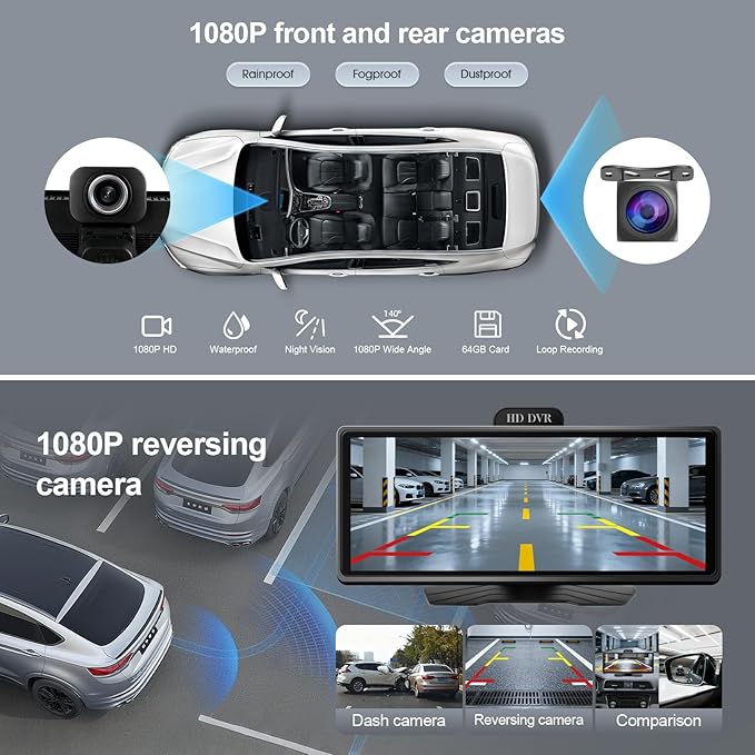 Wireless CarPlay & Android Auto – Effortlessly Connect Your iPhone or Android Device for Seamless Smartphone mirroring, Navigation, and app Control Without Cables.