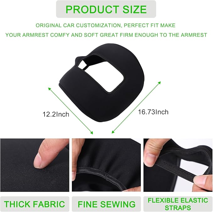 Center Console Cushion Cover Compatible with Hummer EV SUV Pickup 2022-2024 2025+ Customized Armrest Box Pad Skin-Friendly Washable Cotton Cloth Hummer EV Accessories,Non-Scratch Cushion Protector