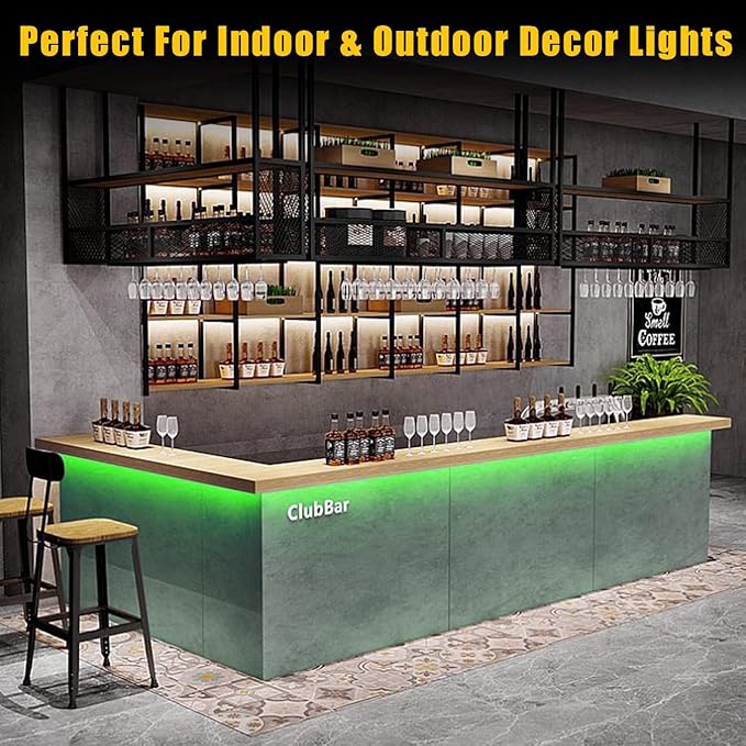 YM E-Bright Green Led Strip Lights,16.4ft / 5M 600 SMD Waterproof IP68 Flexible Decoration for Cars Motorcycle Stage Wedding Party Event Garden Underwater Outdoor Indoor (No Power Adapter)