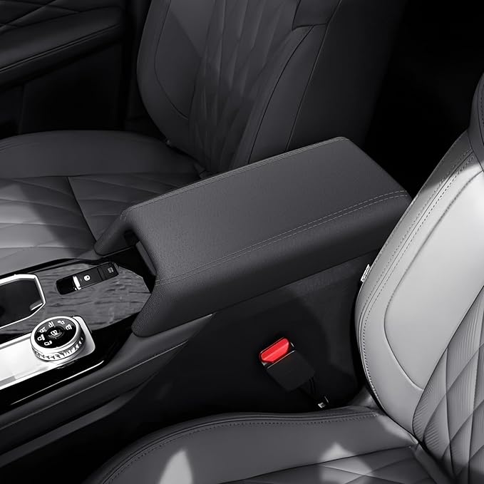 LUWU Center Console Cover Hidden Storage Box Compatible with 2025 Mitsubishi Outlander Silicon Material [2 in 1 Design] Armrest Cover Center Console Hidden Organizer Box (NOT for Outlander PHEV&Sport)