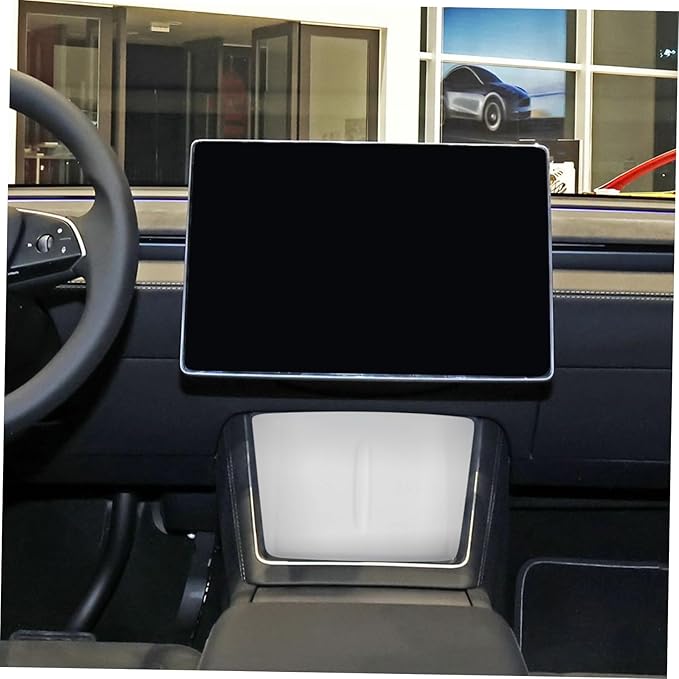 Charging Pad for Silicone Non- Charger Mat for Center Console - Phone Holder Car Interior Accessory White