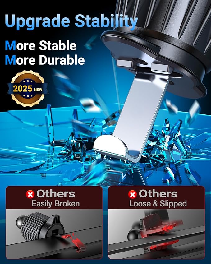 Romuto for MagSafe Car Mount【Strongest Magnet】 Magnetic Phone Holders for Your Car Dashboard Wind Vent Cell Phone Holder【360° Rotation】 Suction Car Mount for iPhone 16 15 14 13 12