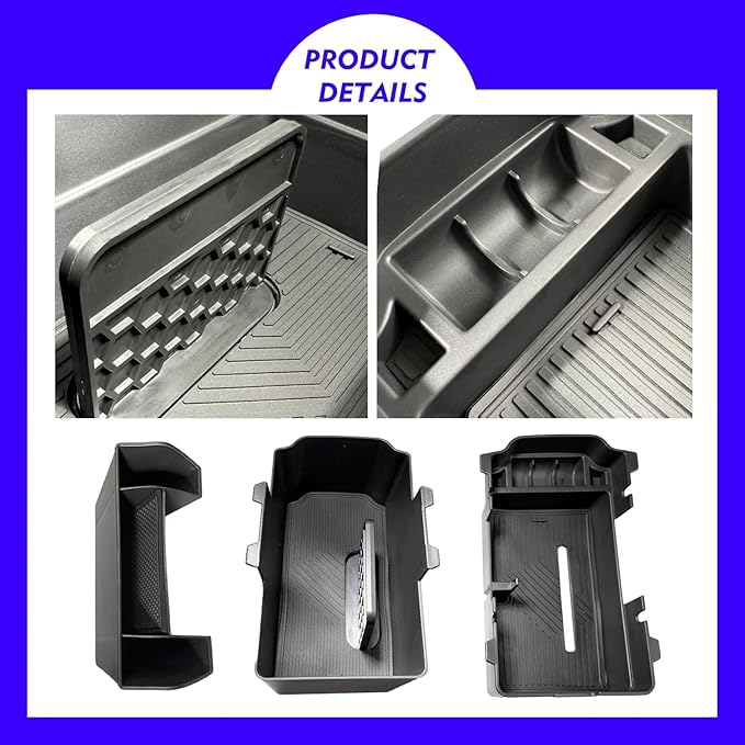 2025 2026 Civic Double Center Console Organizer Tray for 2022-2026 Honda Civic 11th Gen Sedan Hatchback LX EX Sport 2025 Accessories Civic 2026 Central Console Organizer Insert Tray(2pcs)