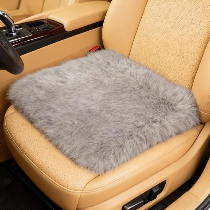18 Inch Car Seat Plush Cushion Seat Non-Slip Protector Pad for Auto Interior Accessories Office Chair