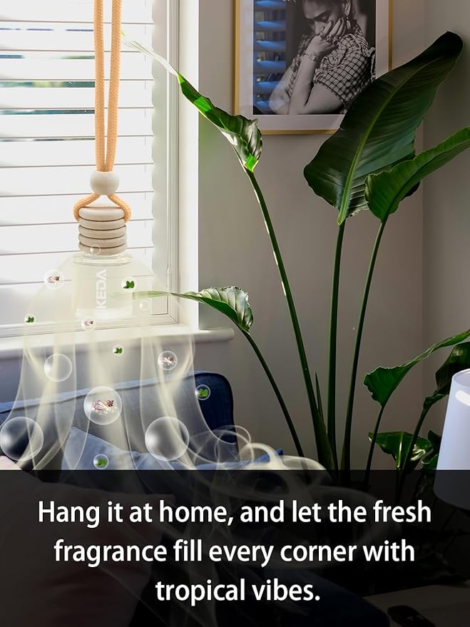 Ikeda Car Air Freshener: Hanging Car Smell Air Freshener | 10ml Hanging Car Perfume | Long Lasting Fragrance | Strong Scents Diffuser for Auto Home (Memory|Circular)