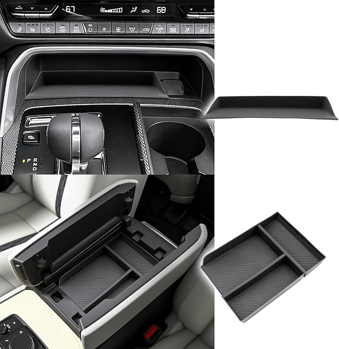 LFOTPP for 2024 2025 2026 CX-90 CX-70 Center Console Organizer for 2024 2025 2026 CX-90 CX-70 Middle Armrest Storage Tray Insert Non-Slip 2PCS CX-90 CX-70 Accessories
