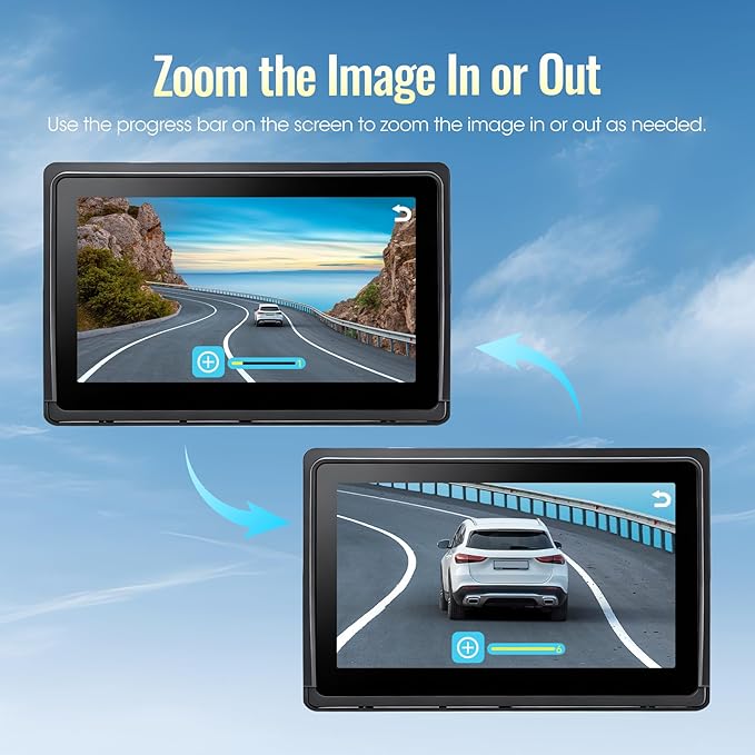Wireless RV Backup Camera System 7" 1080P Touch Screen & 3 Cameras, Compatible with Furrion Pre-Wired Plug, DVR Monitor & Waterproof Night Vision Rear Side View Camera for Trailer Truck, A13