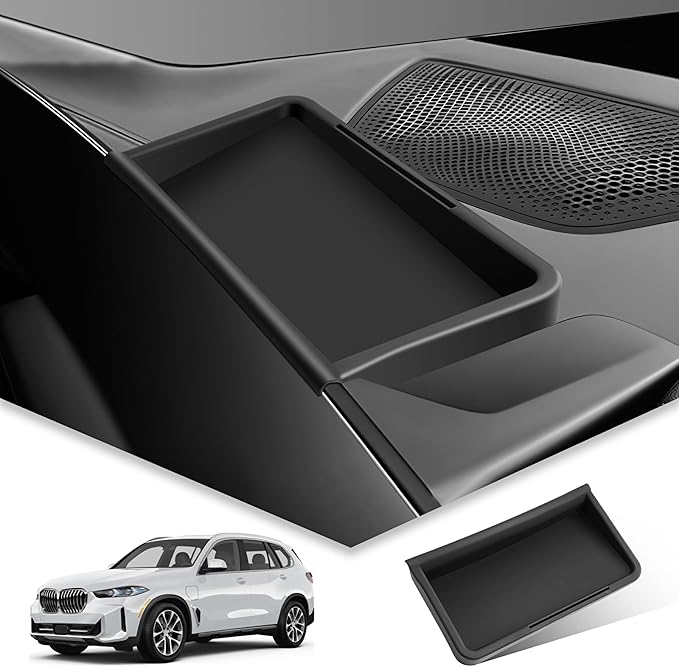 BIBIBO for 2025 BMW X5/X7 Behind Screen Organizer Tray 2023-2025 BMW X5/X7/X6 G07 20 Dash Storage Tray 2025 X5/X7 Center Console Organizer 2025 BMW X5 Accessories 2025 X5 Screen Rear Organizer