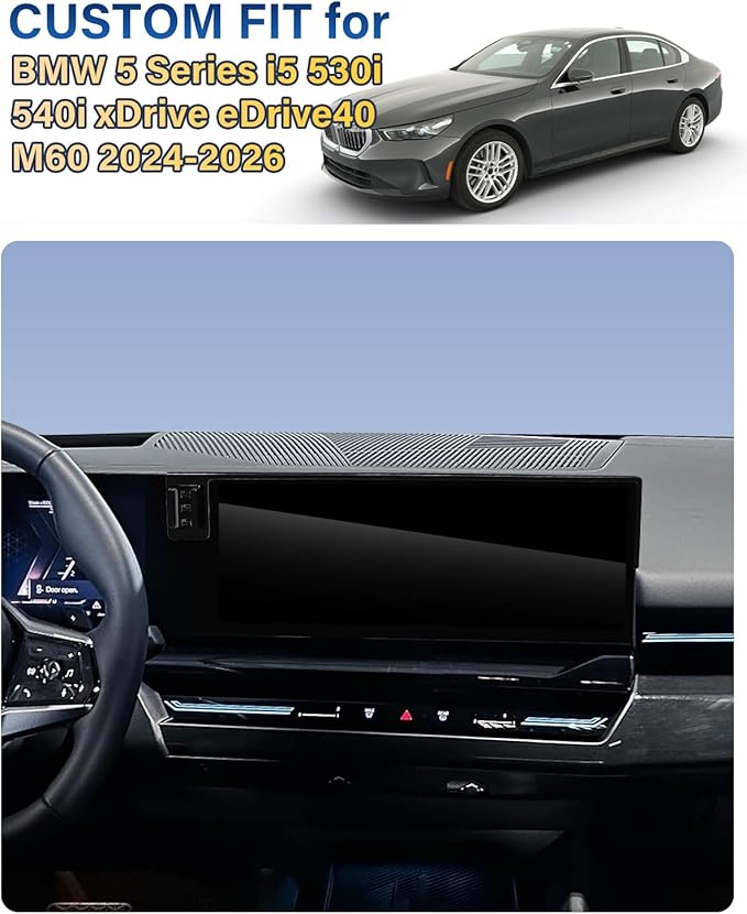 SKYLOTEC Phone Holder for BMW 5 Series i5 530i 540i xDrive eDrive40 M60 2024-2026 Accessories Car Magnetic Phone Mount Compatible with MagSafe, Strong Magnets Fast Wireless Charger Cell Phone Base