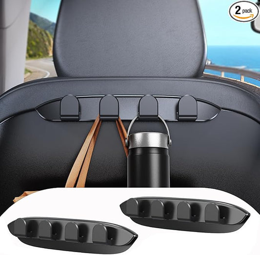 2 Pack Car Seat Hooks for Tesla Model Y(Juniper) Model 3(Highland) Accessories 2026 2025 2024 2023 2022 2021, Purse Hanger Automotive Seat Back Organizers for Bags, Handbag Backpack Grocery
