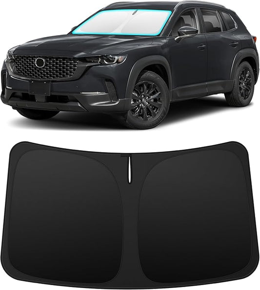 INSAUTO Custom Fit Windshield Sun Shade Accessories for Mazda CX50 CX-50 2023-2026, Foldable Front Window Sunshade, UV & Heat Reflector, Keeps Interior Cool, Includes Storage Bag