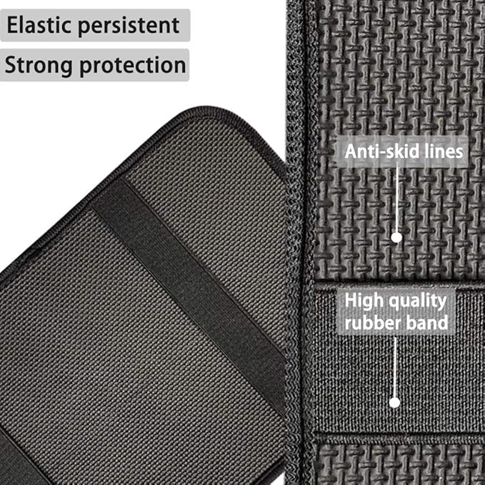 Dreaweet Brown Leopard Print Center Console Armrest Cover for Car, Wild Cheetah Print Armrest Cushion Cover Pad, Auto Car Accessories Universal Fit for Sedan, Truck, SUV Soft Car Armrest Cover
