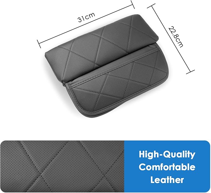 2024 2025 2026 X5/X6/X7/XM Center Console Cover for BMW Dual-Opening Center Console, Cushion&Comfy Leather Armrest Cover 2026 2025 X5 X6 X7 XM Accessories (Padded)