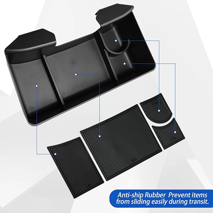 Central Console Hanging Organizer Box for Chevy Silverado GMC Sierra 1500 2019-2025 and Chevrolet Silverado/Sierra 2500HD 3500HD 2020-2025 Split-Bench Seat Only