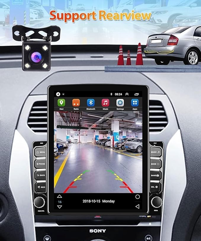 Android 14 Car Stereo Radio fit for Ford F150 F-150 2004 2005 2006 2007 2008 9.7" Touch Screen Car Radio Multimedia Player with Wireless Carplay & Android Auto WiFi Bluetooth GPS Backup Camera