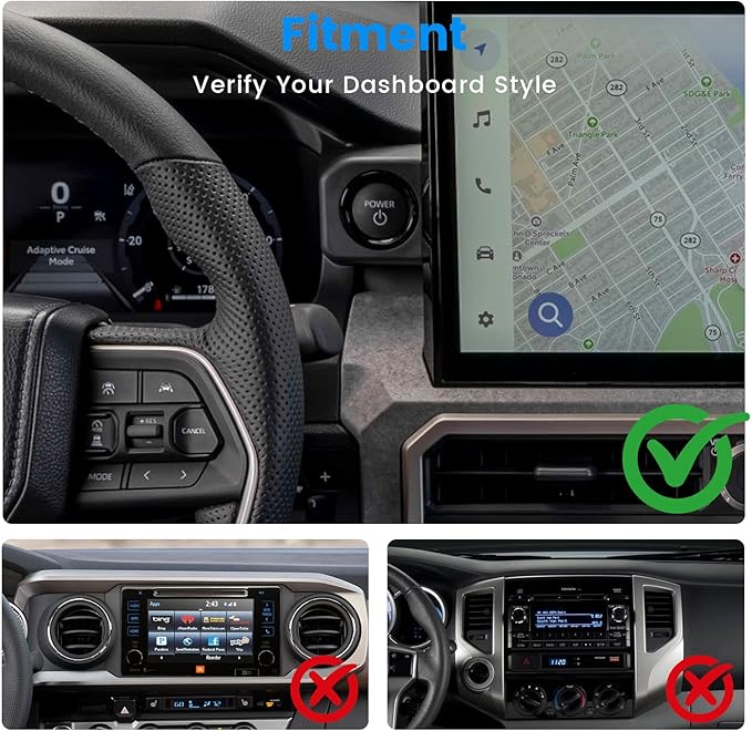 Kaishengyuan Magnetic Phone Mount Compatible with 2024-2026 Toyota Tacoma & 2025-2026 4 Runner, 360° Rotation Metal Phone Holder Cradles Bracket Stand for All Smartphones