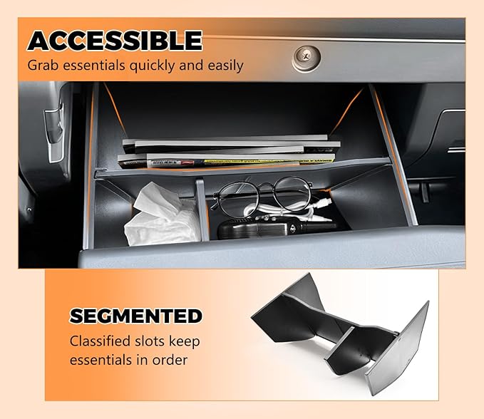 4PCS Center Console Organizer Tray for Nissan Frontier 2022-2026 accessories (S/SV/Pro-X/Pro-4X/SL) Front Console Shelf Armrest Storage Box Glove Box Organizer and Cup Holder for Nissan Frontier 2022+