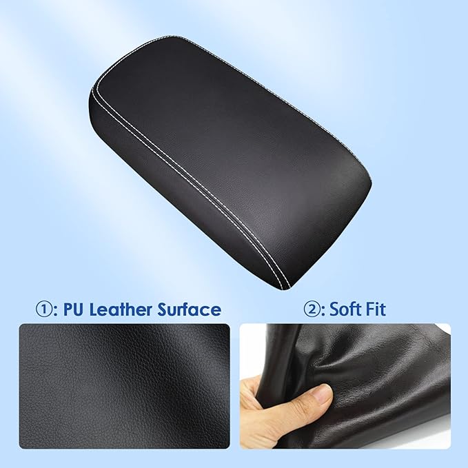 Center Console Cover for BMW X3 (2018-2024)/for BMW X4 (2019-2025), for BMW X3 X4 (sDrive30i/xDrive30i/M40i/M), Waterproof&Comfy Leather Armrest Cover 2021 2022 2023 2024 X3 X4 Accessories