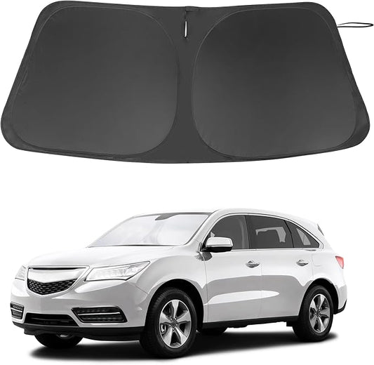 Windshield Sun Shade Custom Fit for 2014-2020 Acura MDX Accessories Foldable Sunshade Sun Blocker Protect Car from Sun Rays & Heat Damage Keep Car Cooler