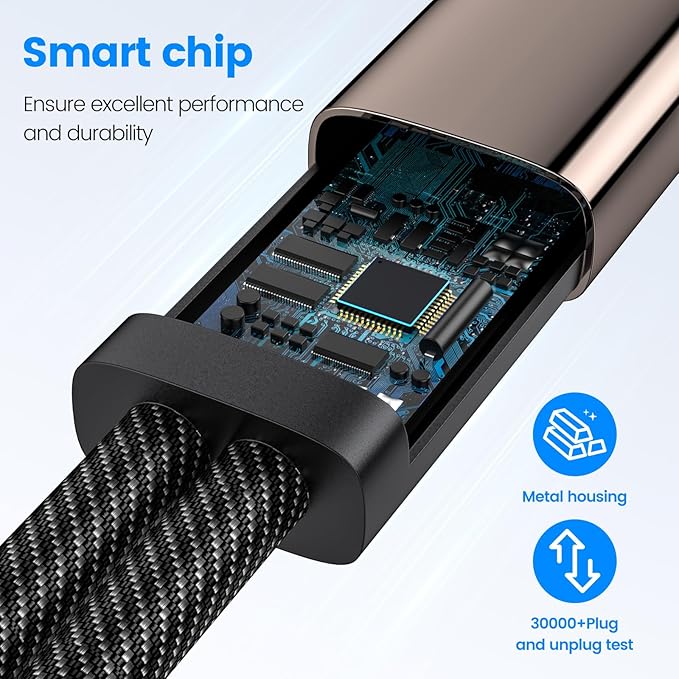 MOGOOD USB 3.0 Splitter 1 in 2 Out, 5Gbps Y Cable, Aluminum Shell & Braided Nylon, Durable USB Port Expander Hub for Laptop, Mac, PC, TV, PS5, Printer – Not for CarPlay/Android Auto