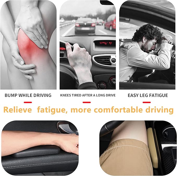 OFBAND 2PCS Elbow Pad Arm Rest, Soft Leather Arm Rest Pillow with One-Piece Molding for Comfortable Support, Universal Car Accessories, Knee Cushion, Door Armrest Pads (Grey)