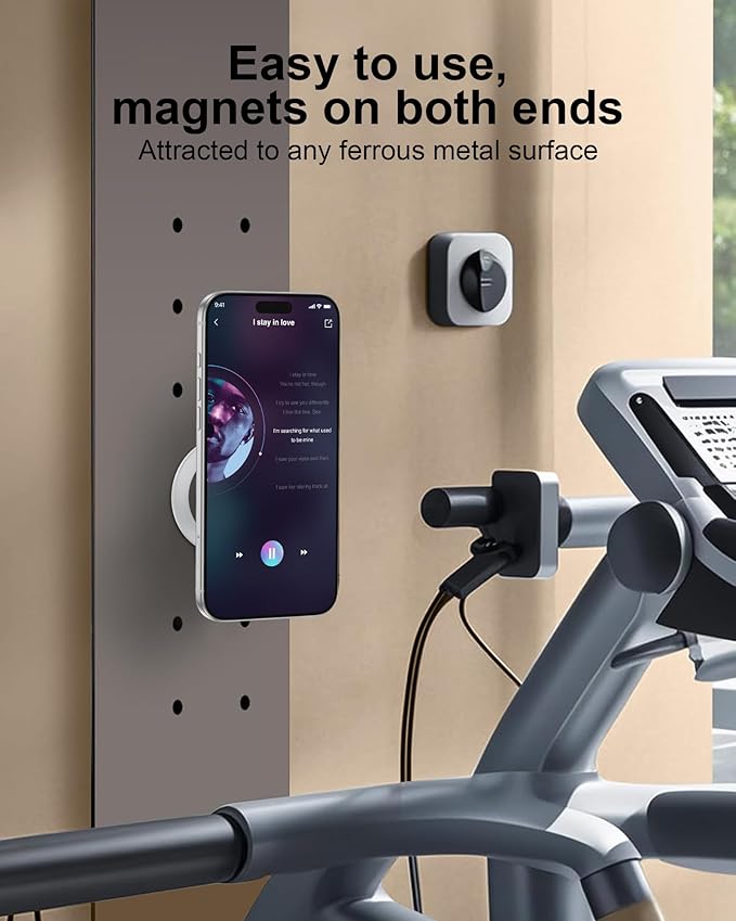 for Magsafe Ring Stand, Double-Sided Magnetic Phone Grip, Finger Loop Kickstand Compatible with Apple iPhone 17-12 Series, Foldable Onsnap Mag Safe Cell Phone Holder for Samsung Galaxy, Google Pixel