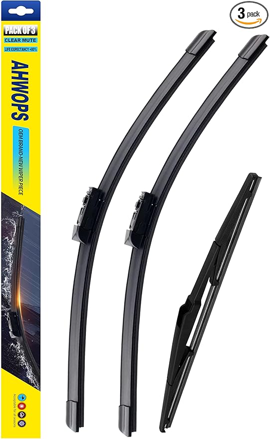 3 Wiper Front and Rear Wiper Blades for Lexus NX300 2018-2021,NX300h 2015-2021,NX200t 2015-2017, OE Original Style (26″/16″ Front/12″ Rear) For My Car