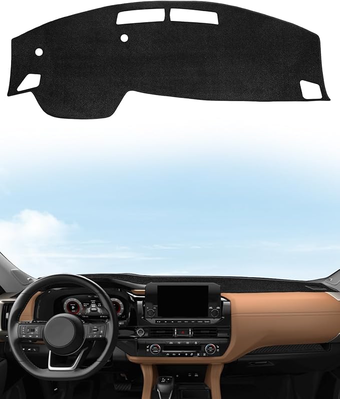 SKYLOTEC Dash Cover Custom Fit for Nissan Pathfinder 2022-2026 Dashboard Cover Mat Dash Pad Carpet Protector (Without HUD