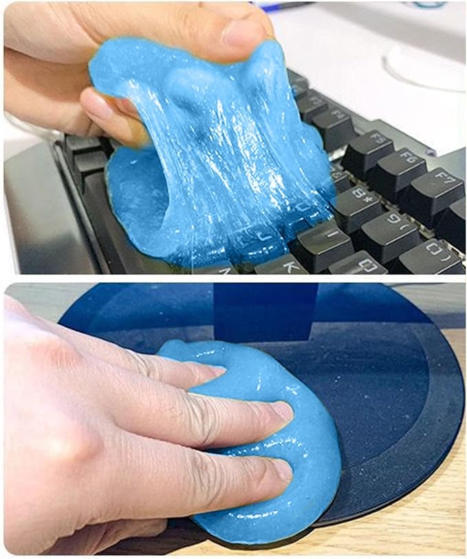 Car Cleaning Gel – 160g Keyboard and Car Interior Detailing Tool | Dust and Dirt Removal Gel for Vent Dashboard Console Steering Wheel Laptop Camera